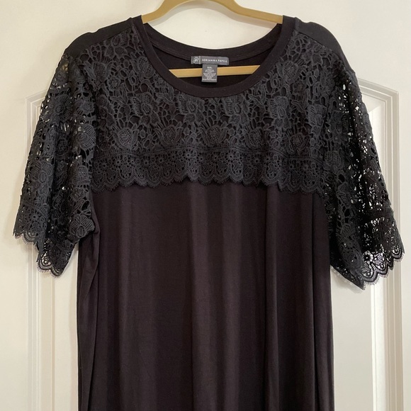 ADRIANNA PAPELL Casual Elegance Lace Top in XXL. Like NewShirt/Blouse No tags - Picture 2 of 7